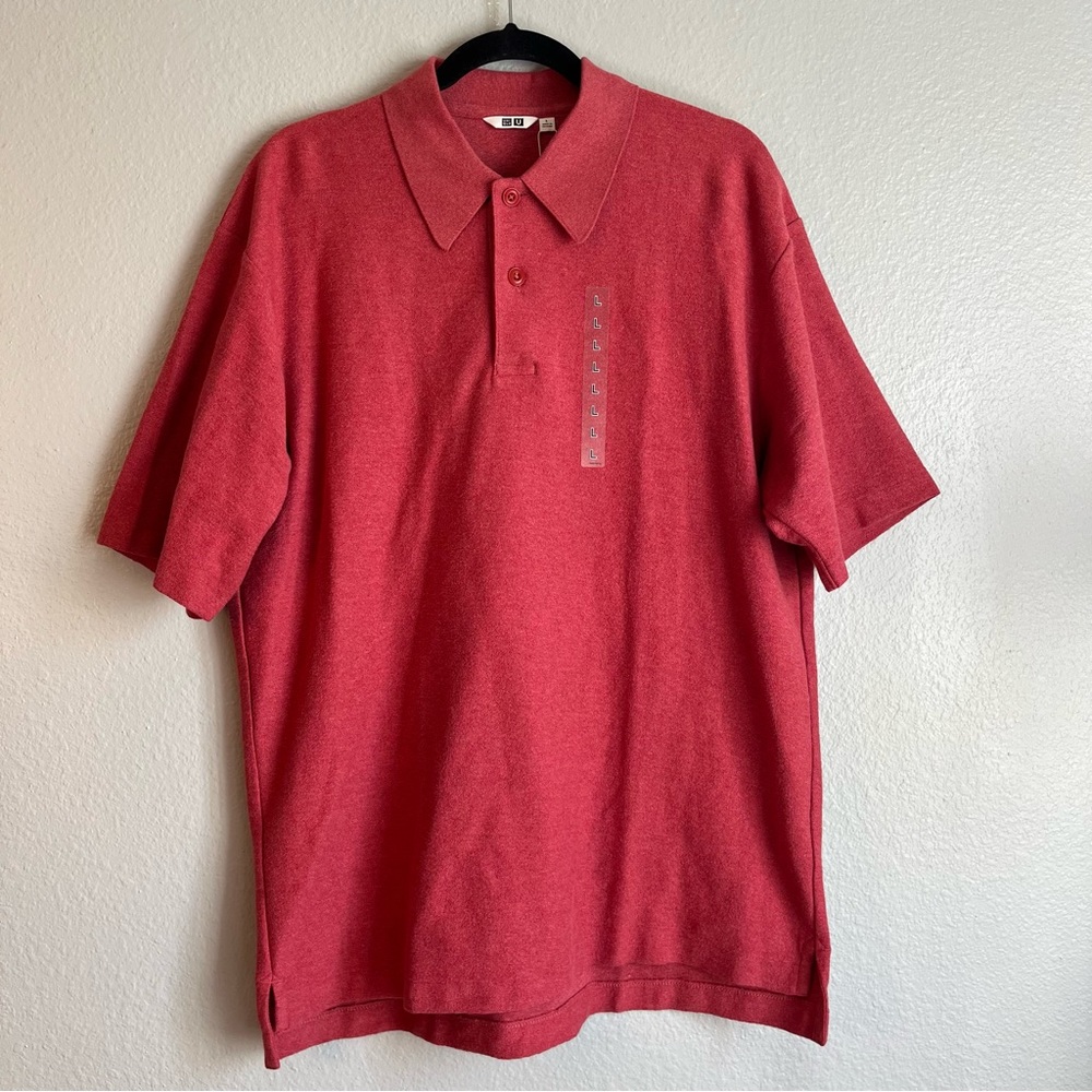 Uniqlo Mens Short Sleeve Red Polo Shirt